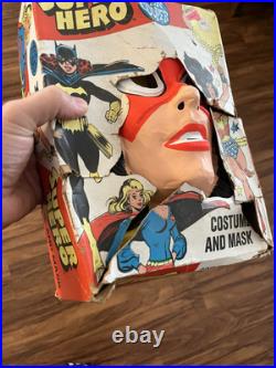 Vtg Ben Cooper 1976 Spider-Woman Halloween Mask & Costume Rare