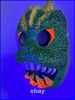 Vtg Ben Cooper Godzilla Plastic Mask 1970s Rare Kaiju Japan Halloween Horror
