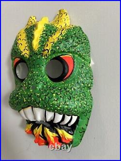 Vtg Ben Cooper Godzilla Plastic Mask 1970s Rare Kaiju Japan Halloween Horror