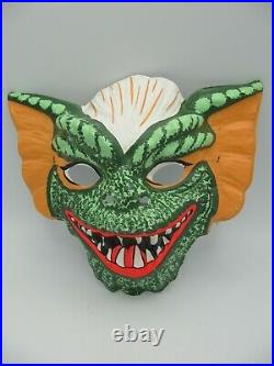 Vtg Ben Cooper Gremlins Stripe Halloween Mask Costume Child Large (12-14)