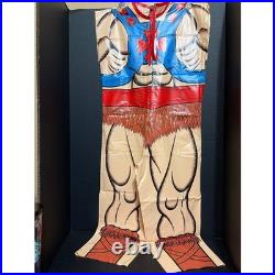 Vtg Ben Cooper Masters of the Universe He-Man Costume Mask Sz M 8-10 with Box 80s