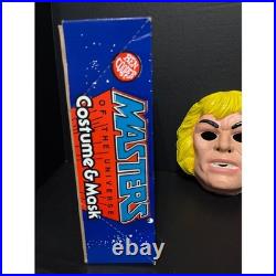 Vtg Ben Cooper Masters of the Universe He-Man Costume Mask Sz M 8-10 with Box 80s