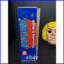 Vtg Ben Cooper Masters of the Universe He-Man Costume Mask Sz M 8-10 with Box 80s