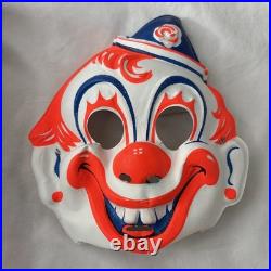 Vtg Collegeville Clown Halloween Mask & Costume Kids Tiny Tot 3-4 Yr 1984 USA