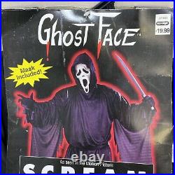 Vtg Eckerd 1997 Easter Unlimited Fun World SCREAM Ghost Face Mask & Costume