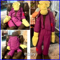 Vtg Frankenstein 5' Life Size Jumbo Halloween Plush Lillian Vernon Porch Sitter