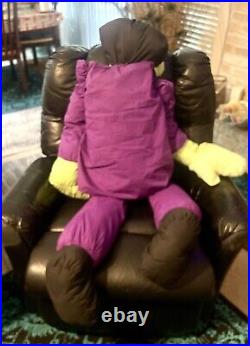 Vtg Frankenstein 5' Life Size Jumbo Halloween Plush Lillian Vernon Porch Sitter