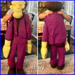 Vtg Frankenstein 5' Life Size Jumbo Halloween Stuff Plush Animal Vernon Sitter