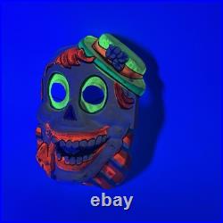 Vtg Halloween Costume Halco Classic Box Rare Plastic Mask Skeleton Smoking Set