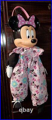 Vtg Homemade Minnie Mouse Candy Costume Children Girl's Basket Bucket Distressed