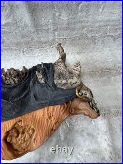 Vtg Latex Demon Shoulder Armor Collar of Doom Halloween Costume Skull Gothic