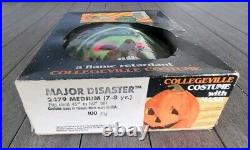 Vtg Rare Halloween Mask & Costume Collegeville Toxic Crusaders Major Disaster