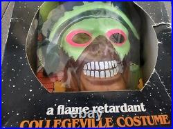 Vtg Rare Halloween Mask & Costume Collegeville Toxic Crusaders Major Disaster