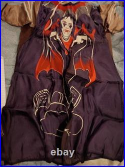 Vtg Vampire With Hair Halloween Costume Collegeville Reflecta-life Costume In Box