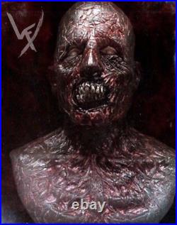 WFX Walking Dead Burnt Zombie Silicone Mask Black Light Reactive