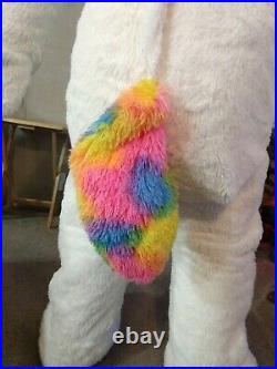 Walmart Unicorn Adult Mascot Furry Fursuit Halloween New 2nd Costume Plushimals