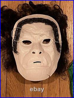 Werewolf Vintage 1978 Ben Cooper Complete Halloween Mask Costume Rooted Hair