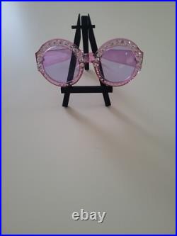 Whimsical shape Sunglasses Pink Bling Fun Beach Vacation Party Travel Costume
