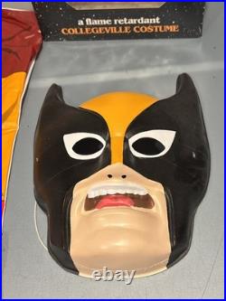 Wolverine Marvel Costume 1992 COLLEGEVILLE X-Men Tiny Tot 3-4 Years With Box