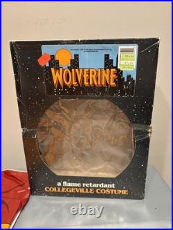 Wolverine Marvel Costume 1992 COLLEGEVILLE X-Men Tiny Tot 3-4 Years With Box