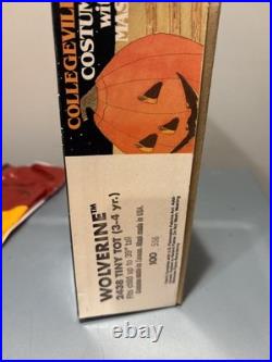 Wolverine Marvel Costume 1992 COLLEGEVILLE X-Men Tiny Tot 3-4 Years With Box