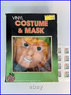 Zelda Link Nintendo Ben Cooper vtg 1989 Costume mask no Collegeville Dracula