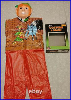 Zelda Link Nintendo Ben Cooper vtg 1989 Costume mask no Collegeville Dracula
