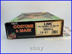 Zelda Link Nintendo Ben Cooper vtg 1989 Costume mask no Collegeville Dracula