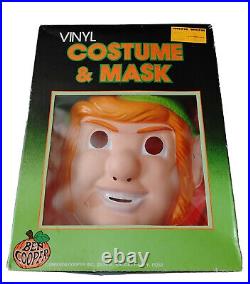 Zelda Link Nintendo Ben Cooper vtg 1989 Costume mask no Collegeville Dracula