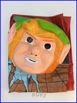 Zelda Link Nintendo Ben Cooper vtg 1989 Costume mask no Collegeville Dracula