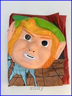 Zelda Link Nintendo Ben Cooper vtg 1989 Costume mask no Collegeville Dracula