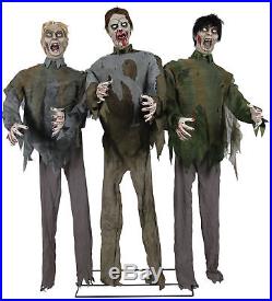 Zombie Horde Animated Halloween Prop Lifesize Haunted House Horror Animatronic